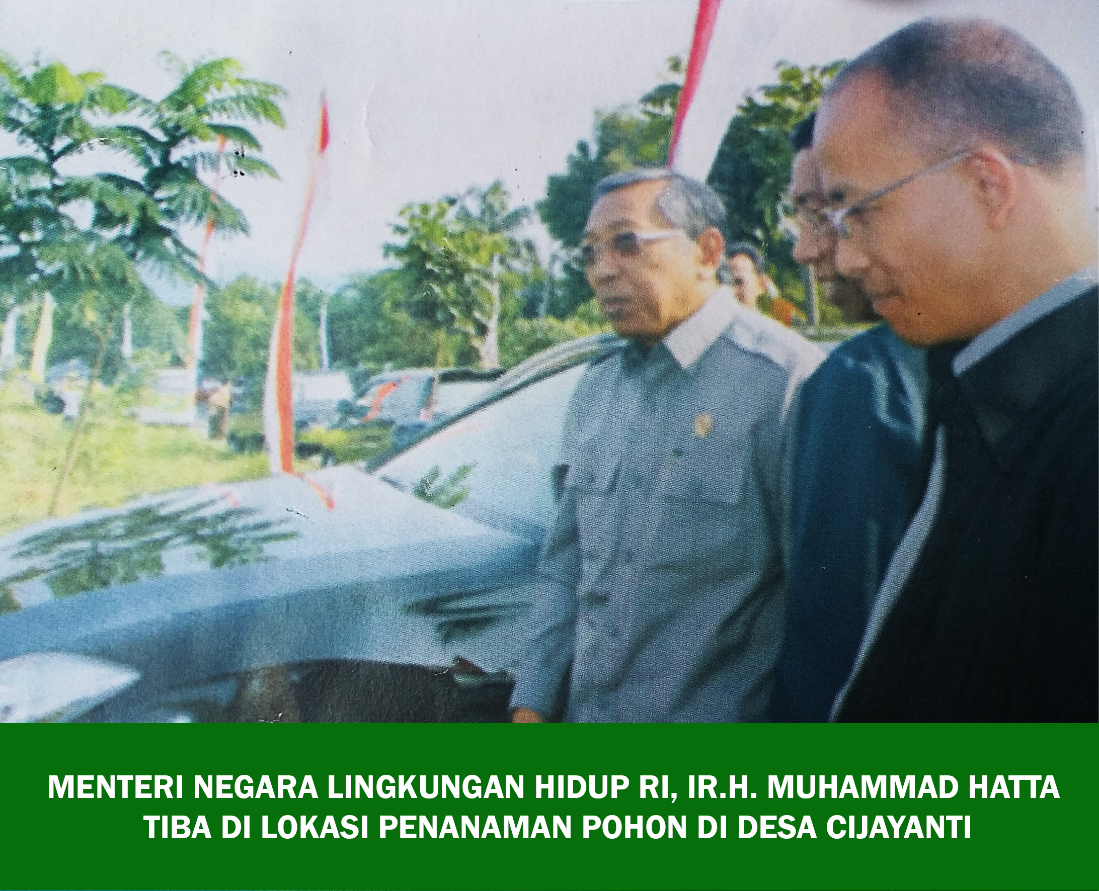 penanaman pohon PPLHI bersama Gusti Muhammad Hatta Menteri Lingkungan Hidup